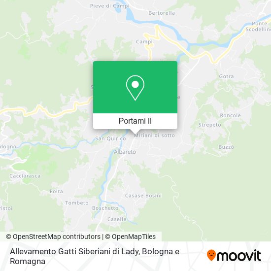 Mappa Allevamento Gatti Siberiani di Lady