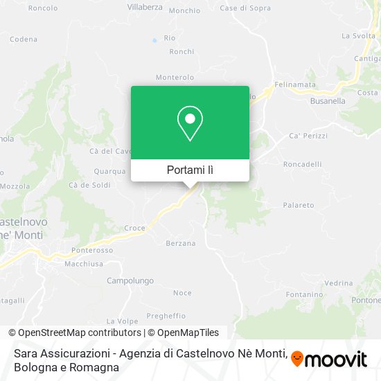 Mappa Sara Assicurazioni - Agenzia di Castelnovo Nè Monti