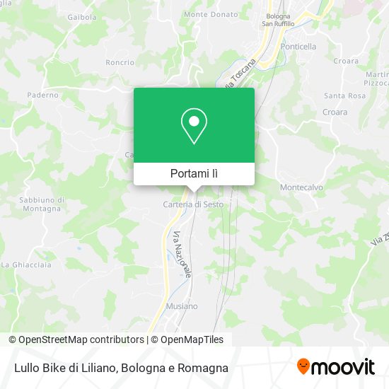 Mappa Lullo Bike di Liliano