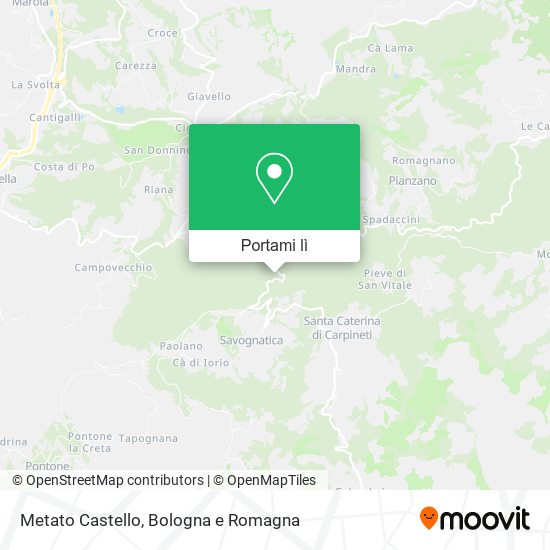 Mappa Metato Castello