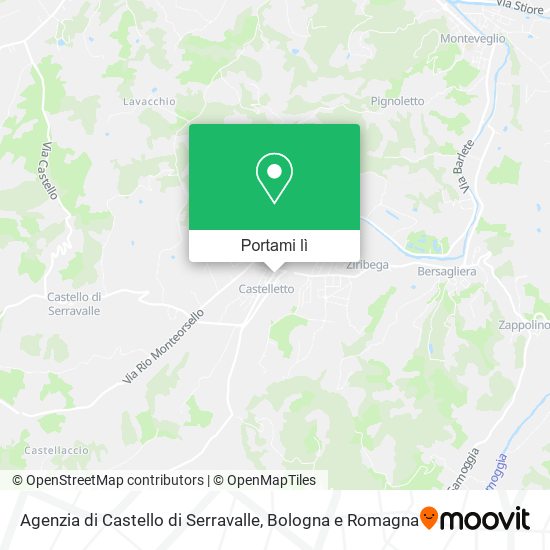 Mappa Agenzia di Castello di Serravalle