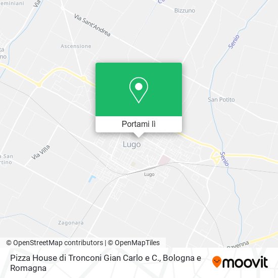 Mappa Pizza House di Tronconi Gian Carlo e C.