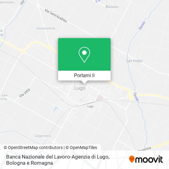 Mappa Banca Nazionale del Lavoro-Agenzia di Lugo
