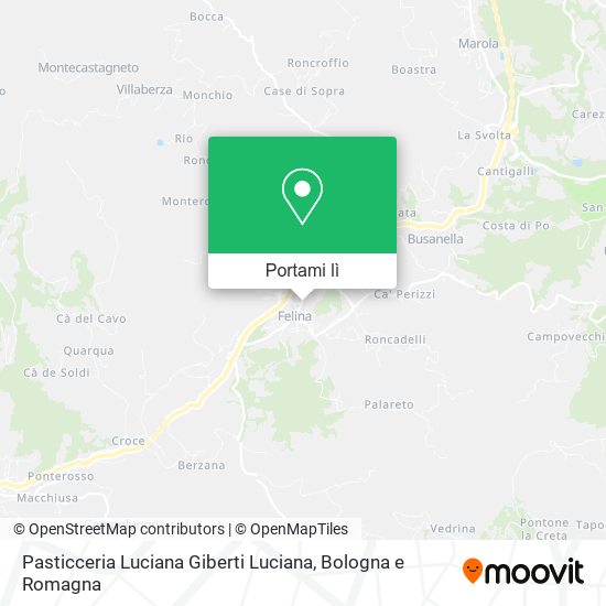 Mappa Pasticceria Luciana Giberti Luciana