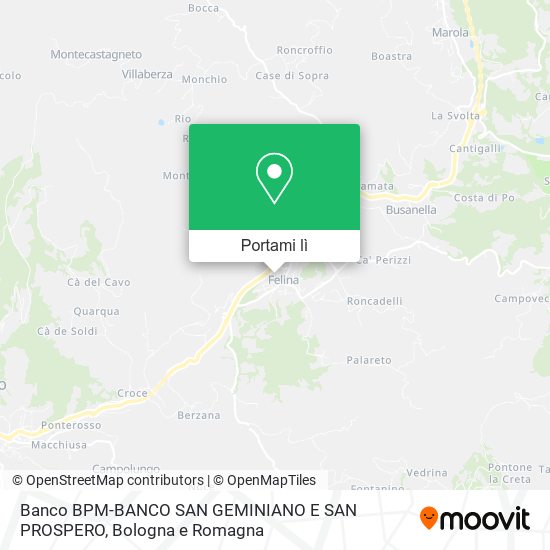 Mappa Banco BPM-BANCO SAN GEMINIANO E SAN PROSPERO