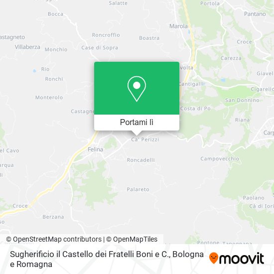 Mappa Sugherificio il Castello dei Fratelli Boni e C.