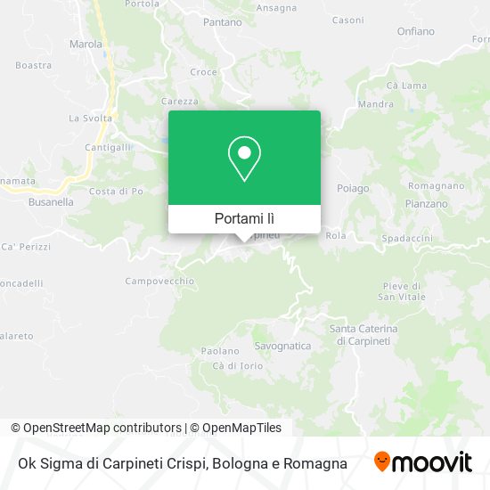 Mappa Ok Sigma di Carpineti Crispi