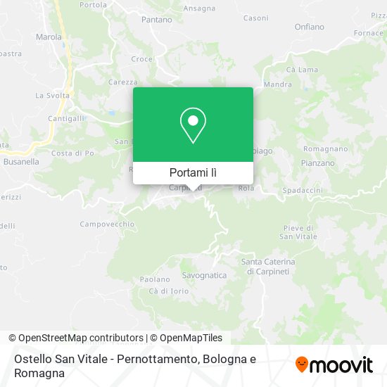 Mappa Ostello San Vitale - Pernottamento