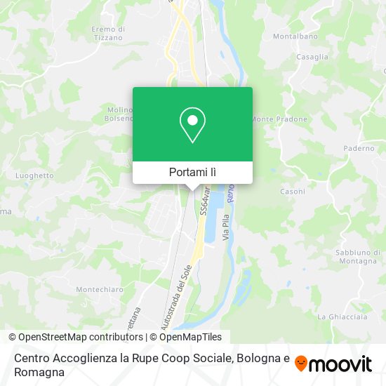 Mappa Centro Accoglienza la Rupe Coop Sociale