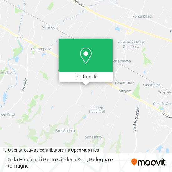 Mappa Della Piscina di Bertuzzi Elena & C.