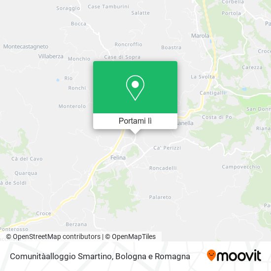 Mappa Comunitàalloggio Smartino