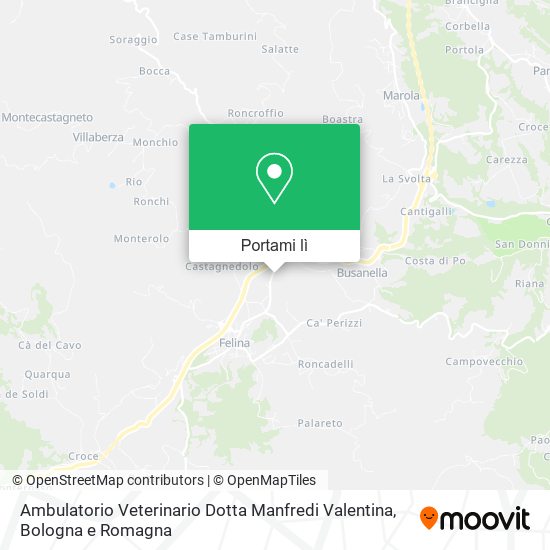 Mappa Ambulatorio Veterinario Dotta Manfredi Valentina