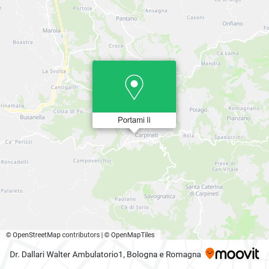 Mappa Dr. Dallari Walter Ambulatorio1