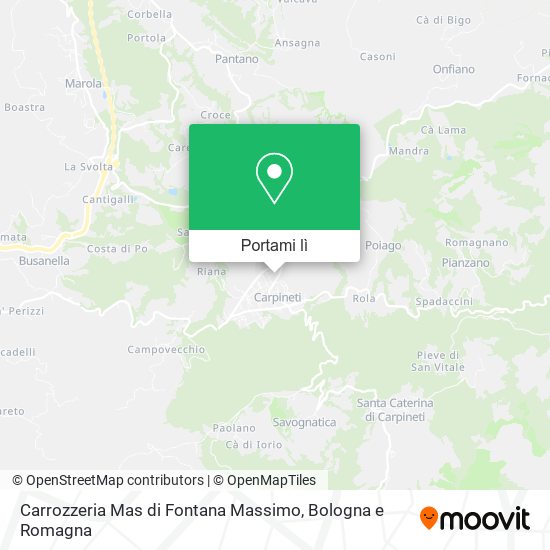 Mappa Carrozzeria Mas di Fontana Massimo