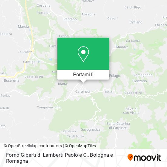 Mappa Forno Giberti di Lamberti Paolo e C.