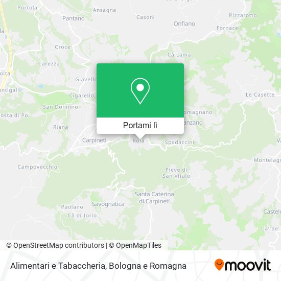 Mappa Alimentari e Tabaccheria