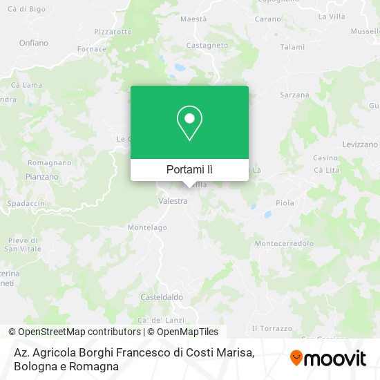 Mappa Az. Agricola Borghi Francesco di Costi Marisa