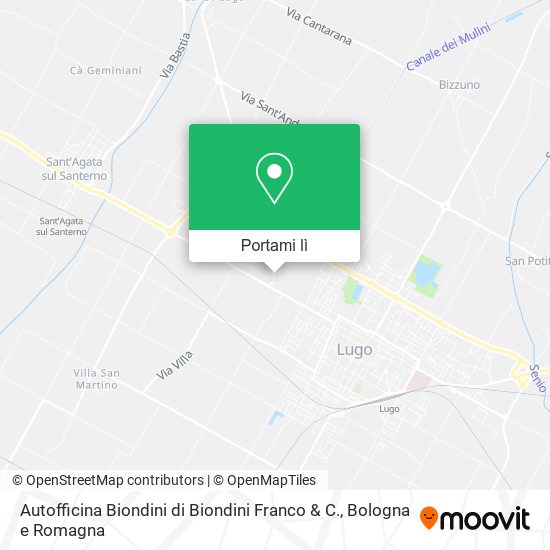 Mappa Autofficina Biondini di Biondini Franco & C.
