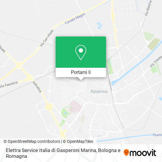 Mappa Elettra Service Italia di Gasperoni Marina