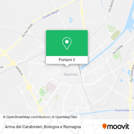 Mappa Arma dei Carabinieri