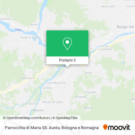 Mappa Parrocchia di Maria SS. Aunta
