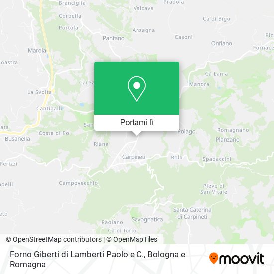 Mappa Forno Giberti di Lamberti Paolo e C.