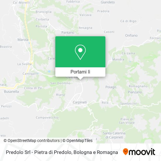 Mappa Predolo Srl - Pietra di Predolo