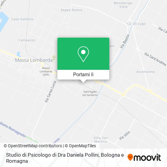 Mappa Studio di Psicologo di Dra Daniela Pollini