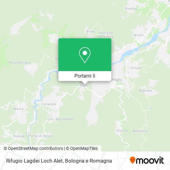 Mappa Rifugio Lagdei Loch Alet