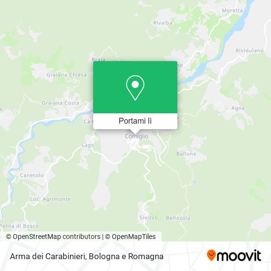 Mappa Arma dei Carabinieri