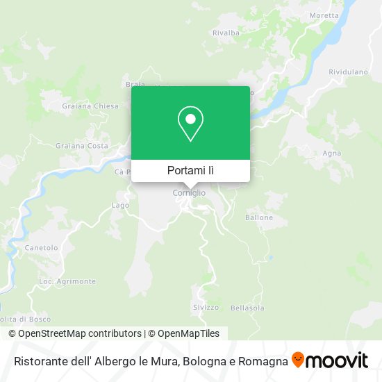 Mappa Ristorante dell' Albergo le Mura