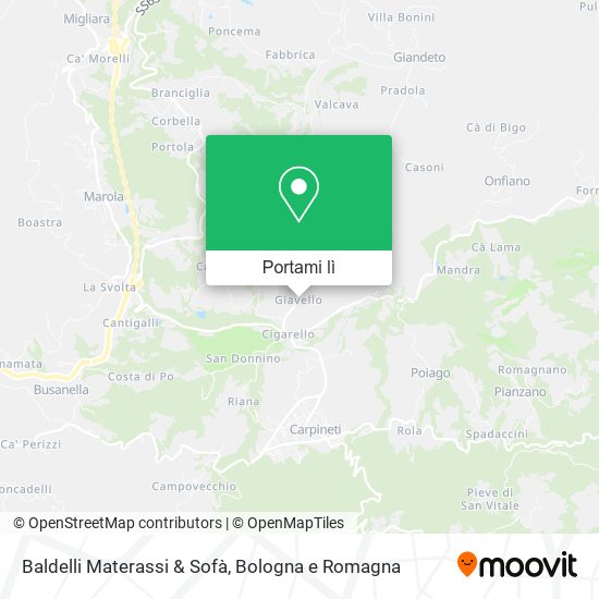 Mappa Baldelli Materassi & Sofà