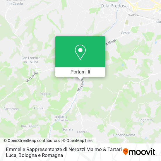 Mappa Emmelle Rappresentanze di Nerozzi Maimo & Tartari Luca