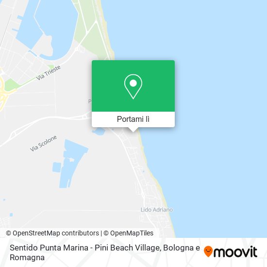 Mappa Sentido Punta Marina - Pini Beach Village