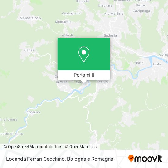 Mappa Locanda Ferrari Cecchino