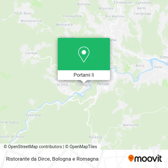 Mappa Ristorante da Dirce