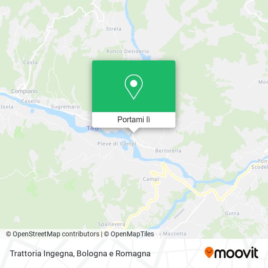 Mappa Trattoria Ingegna