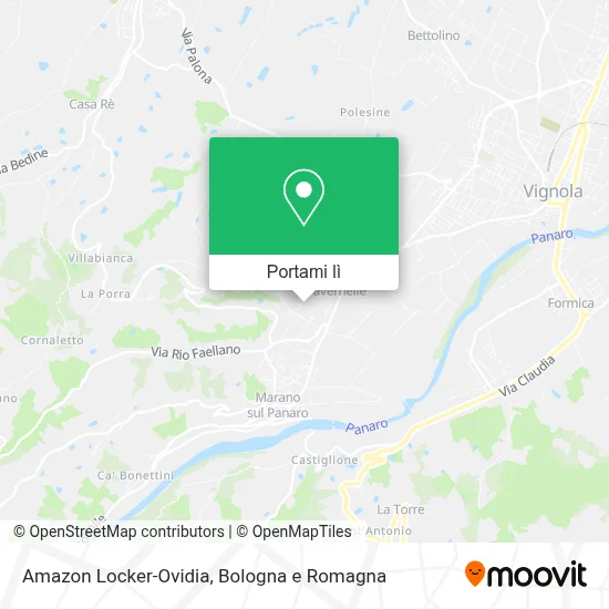 Mappa Amazon Locker-Ovidia