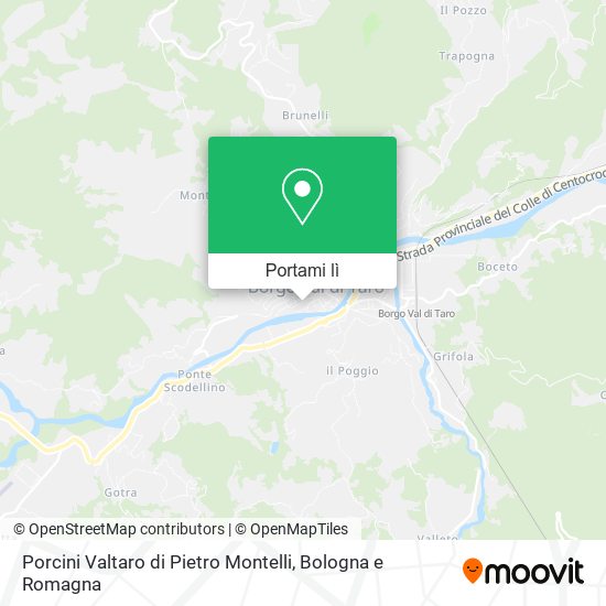 Mappa Porcini Valtaro di Pietro Montelli