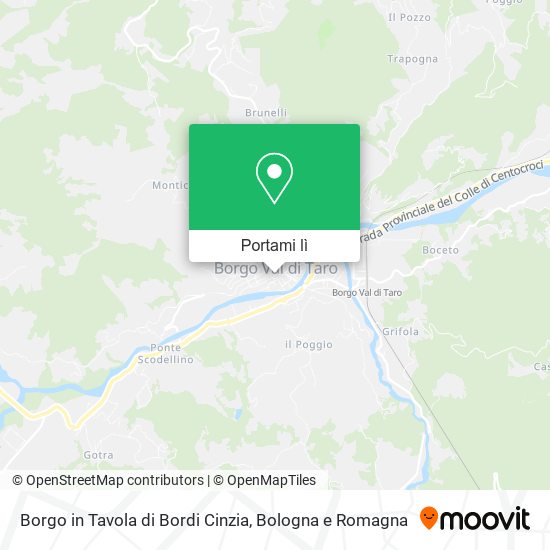 Mappa Borgo in Tavola di Bordi Cinzia