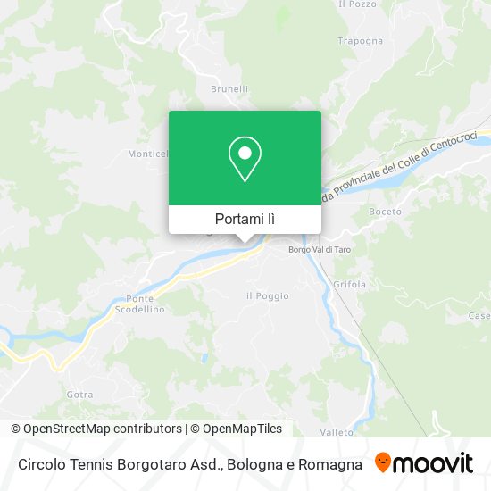 Mappa Circolo Tennis Borgotaro Asd.