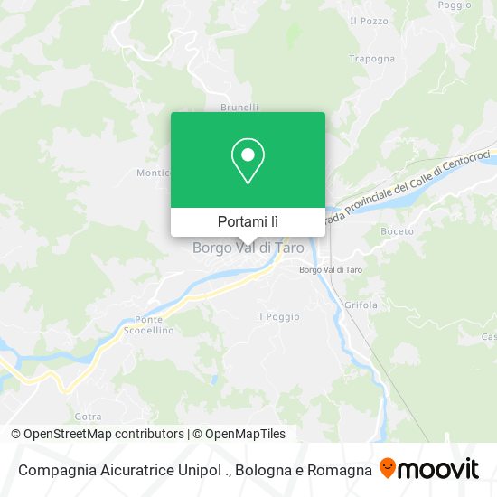 Mappa Compagnia Aicuratrice Unipol .