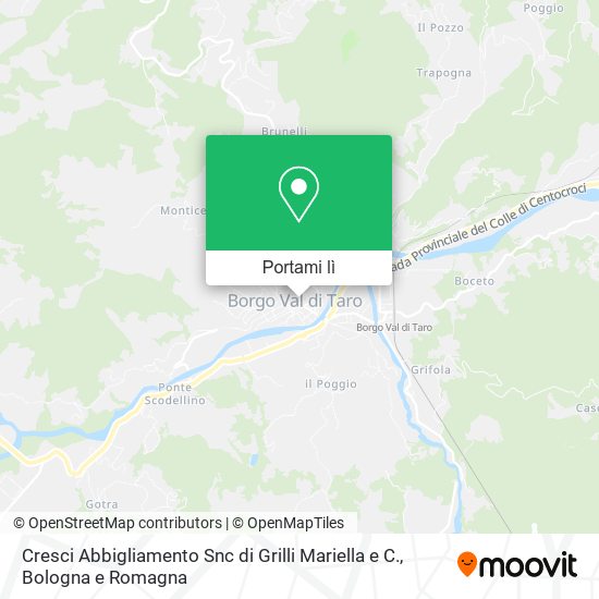 Mappa Cresci Abbigliamento Snc di Grilli Mariella e C.