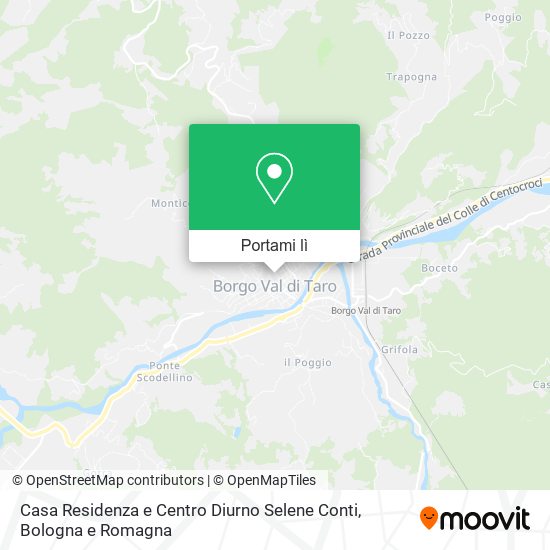 Mappa Casa Residenza e Centro Diurno Selene Conti
