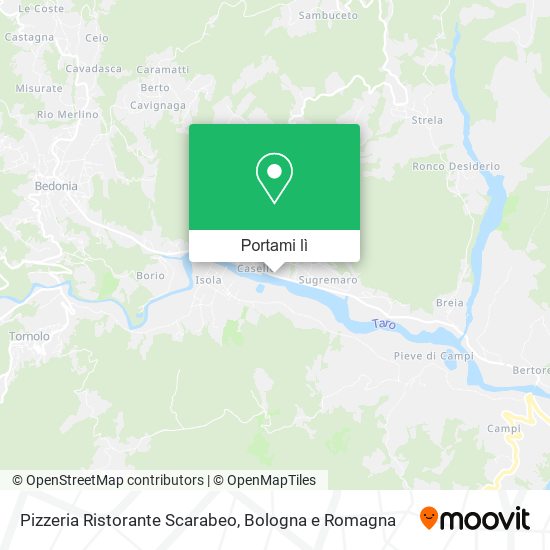 Mappa Pizzeria Ristorante Scarabeo