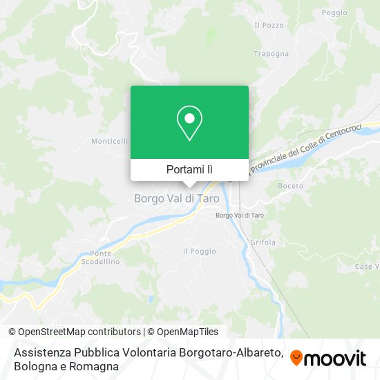 Mappa Assistenza Pubblica Volontaria Borgotaro-Albareto