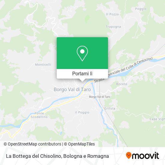 Mappa La Bottega del Chisolino