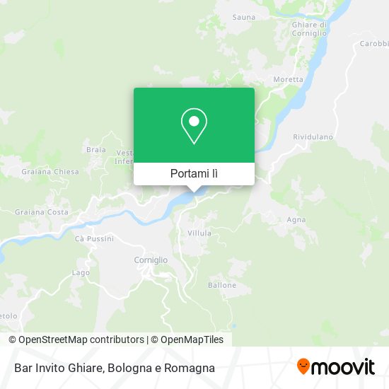 Mappa Bar Invito Ghiare