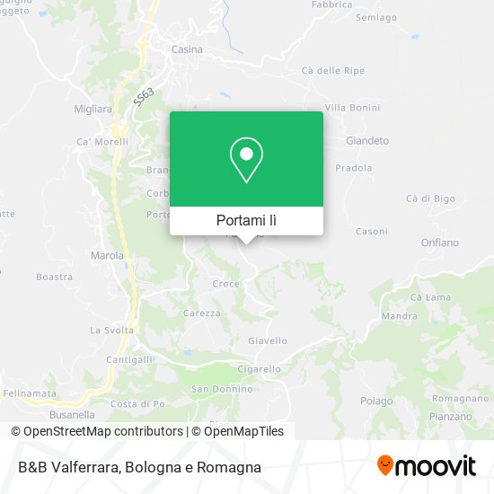 Mappa B&B Valferrara