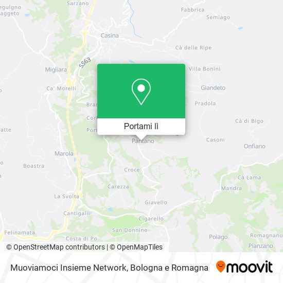Mappa Muoviamoci Insieme Network